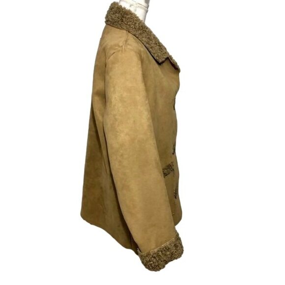 Wooly Bully Wear Jacket Womens M Used Tan Lined Handmade Colorado - Picture 7 of 12